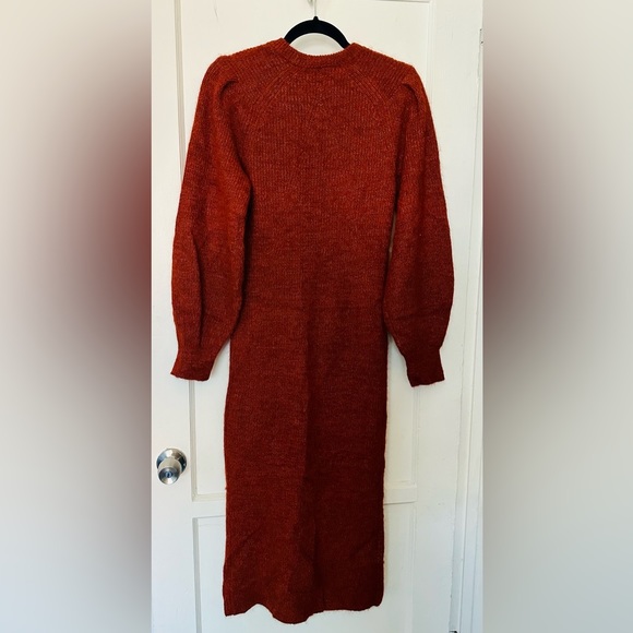 Rag & Bone Rust Liana Merino Wool Alpaca Blend Sweater Dress - Picture 5 of 5